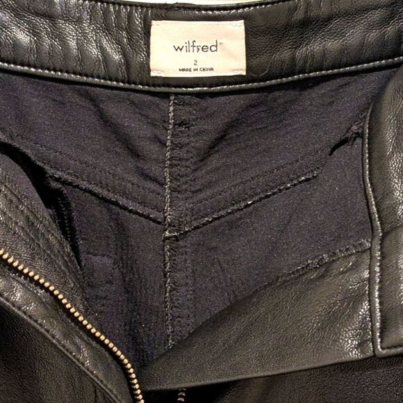 EUC Wildfred 2 The Melina Black Faux Leather Pants - Picture 11 of 11